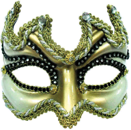 Black & Gold Devil mask