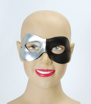 Silver & Black eye-mask