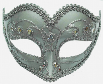 Silver eye-mask with "jewels"