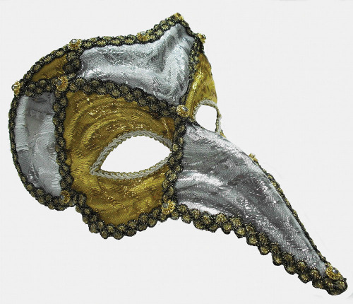 Gold & Silver long-nosed mask