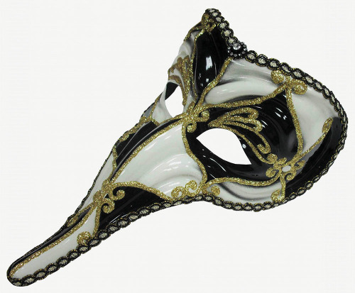 Black & White long-nosed mask