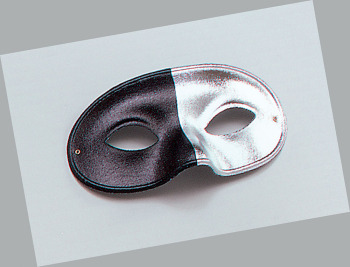 Silver & Black eye-mask