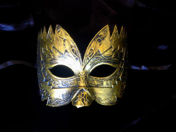Gold Titan Masquerade Mask