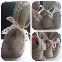 Hessian bag collage