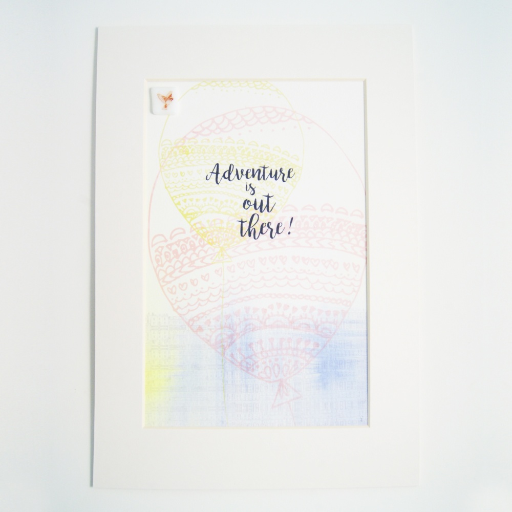 Adventure is out there. Print. A4