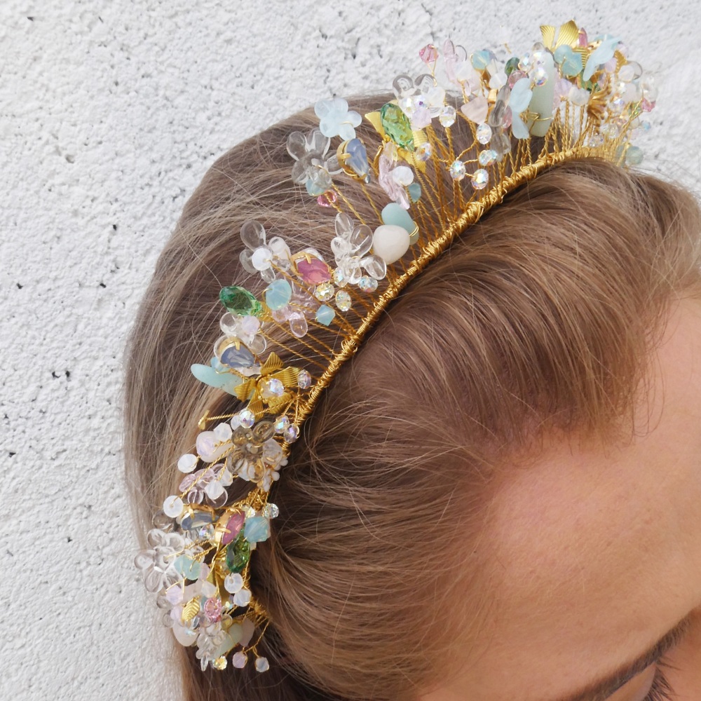 Pastel flower crown