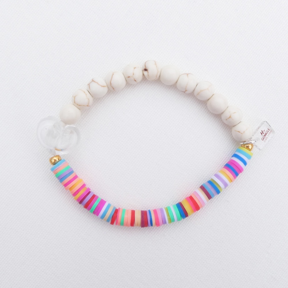 Rainbow and ivory Bracelet