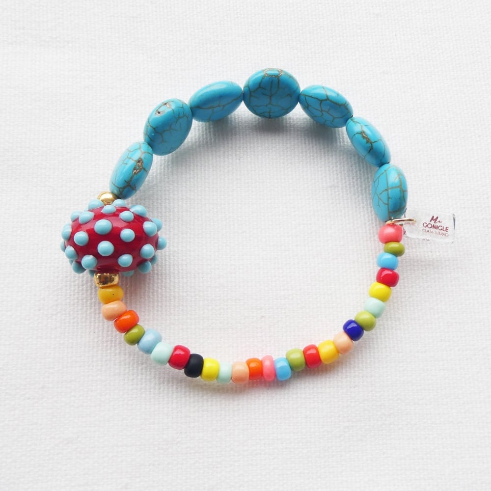 Multicoloured Howlite Bracelet