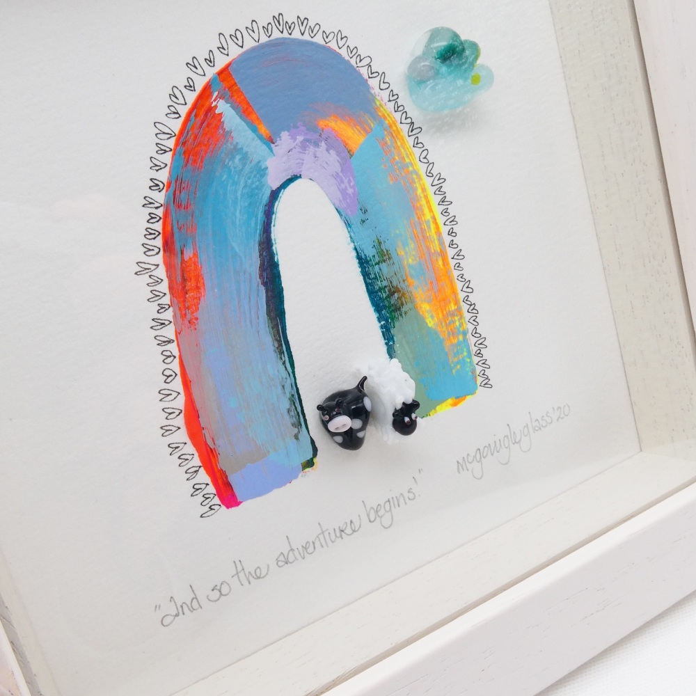 And so the adventure begins -tiny framed picture