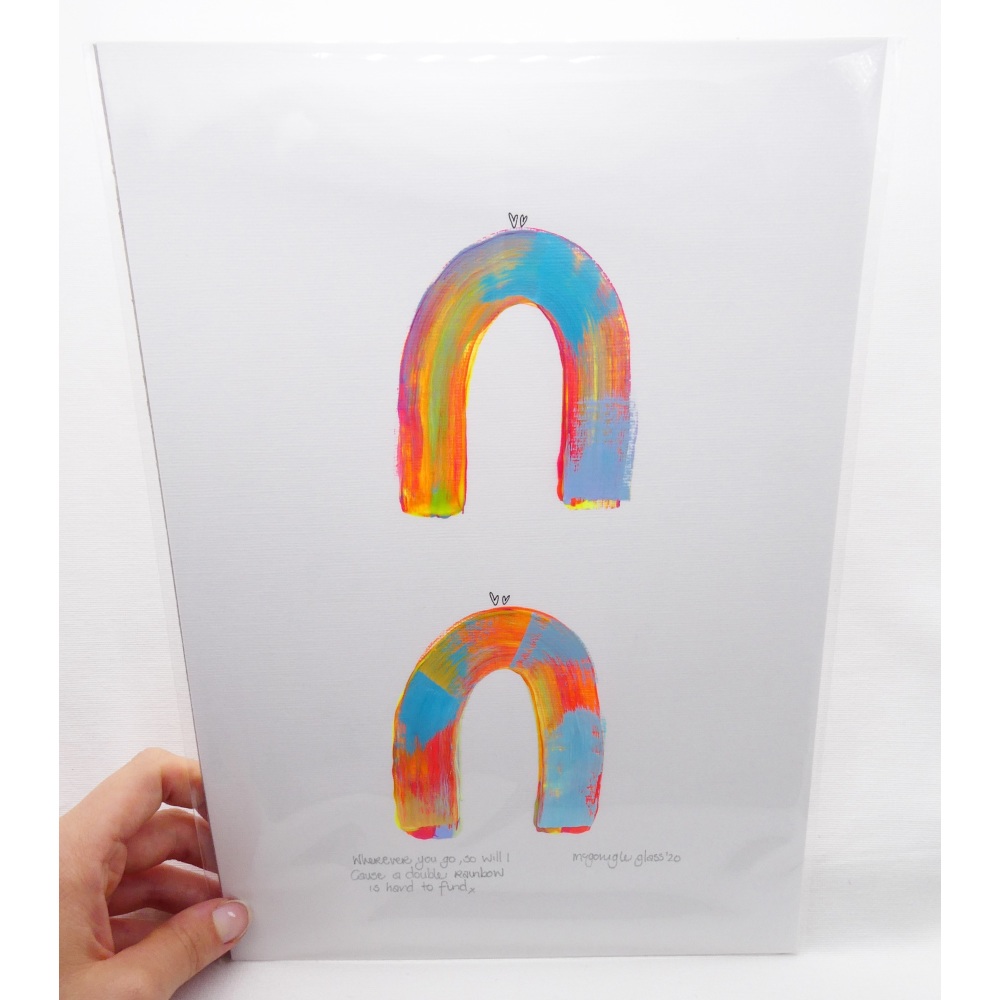 Wherever you go, so will I-A4 Unframed painting