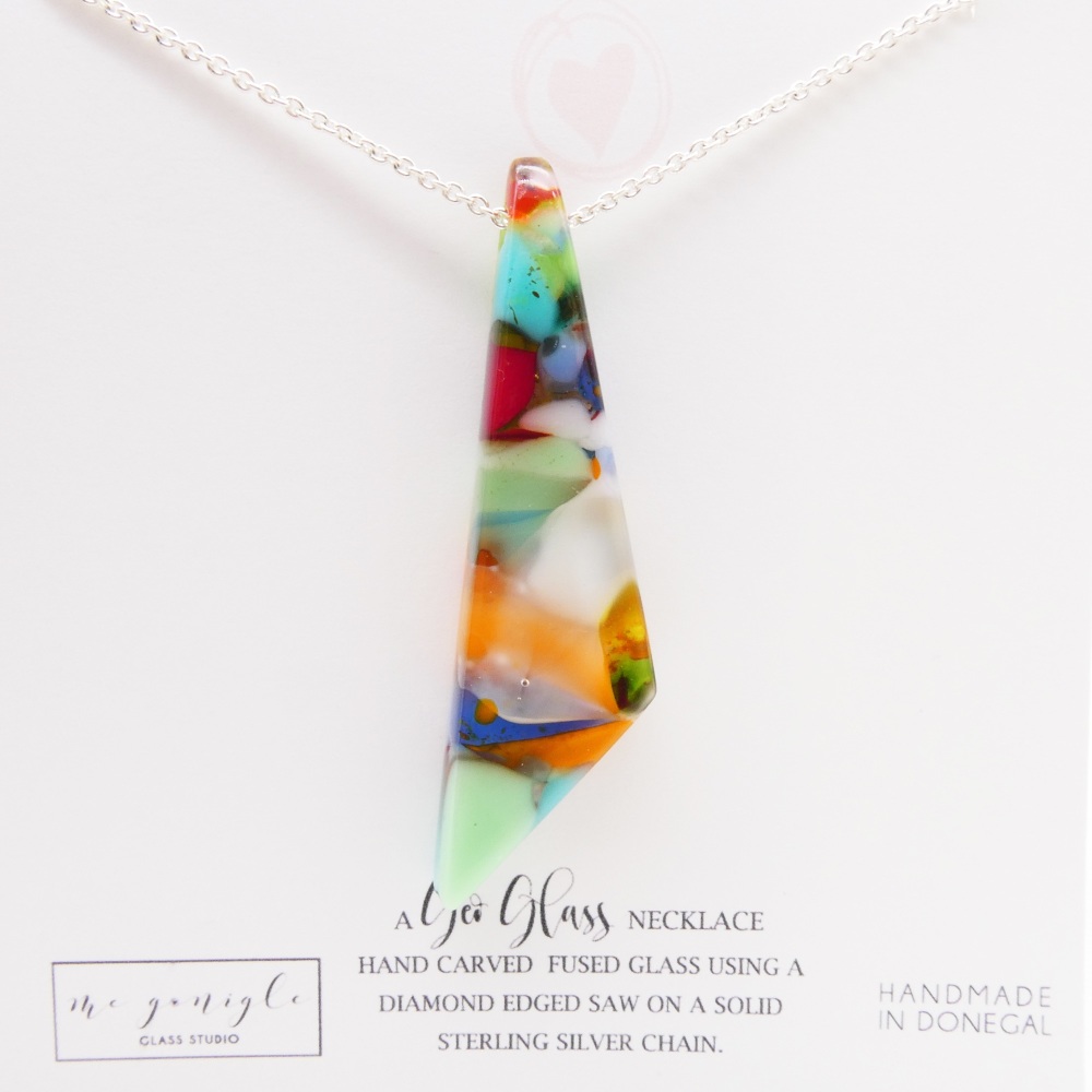 Big Glass geo pendant #4