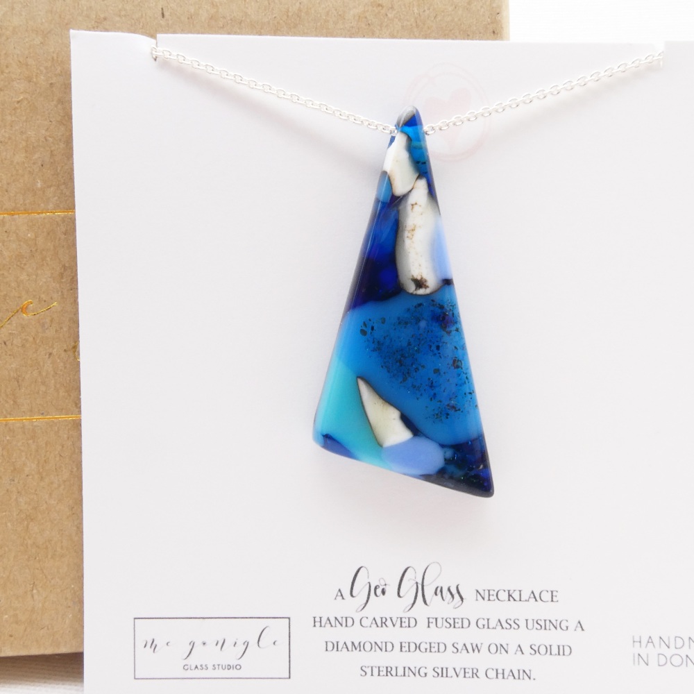 Big Glass geo pendant #5