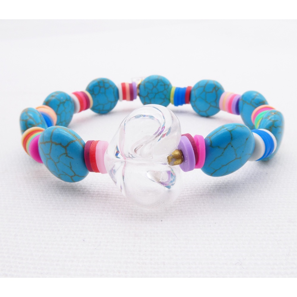 Turquoise shell bracelet