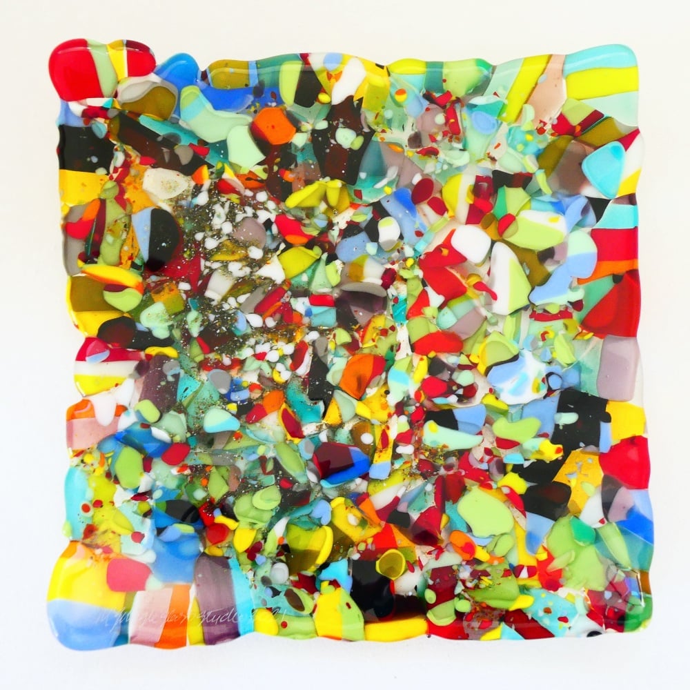 Large Fused Glass plate