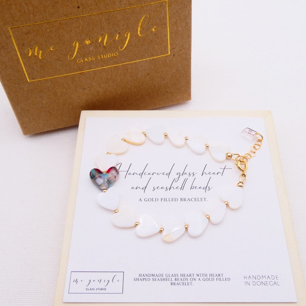 Seashell Heart Bracelet