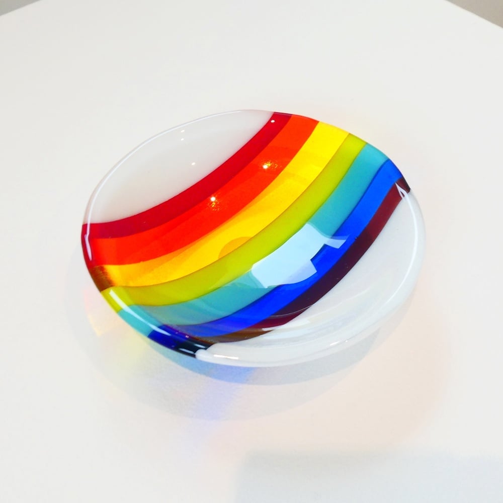 Small Retro Rainbow Bowl #1