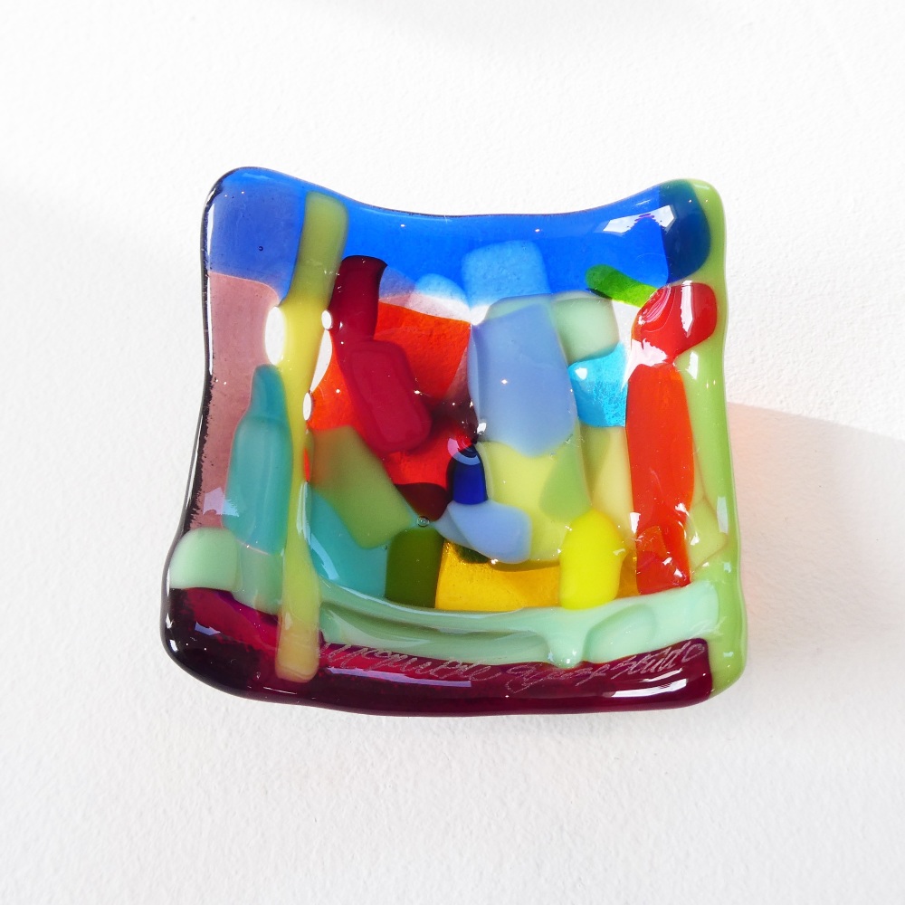 Tiny Fused glass Dish #3