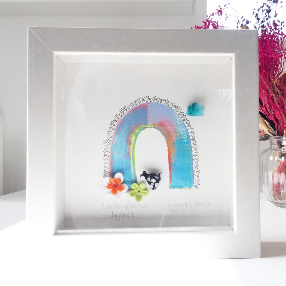 And so the Adventure begins -tiny framed picture