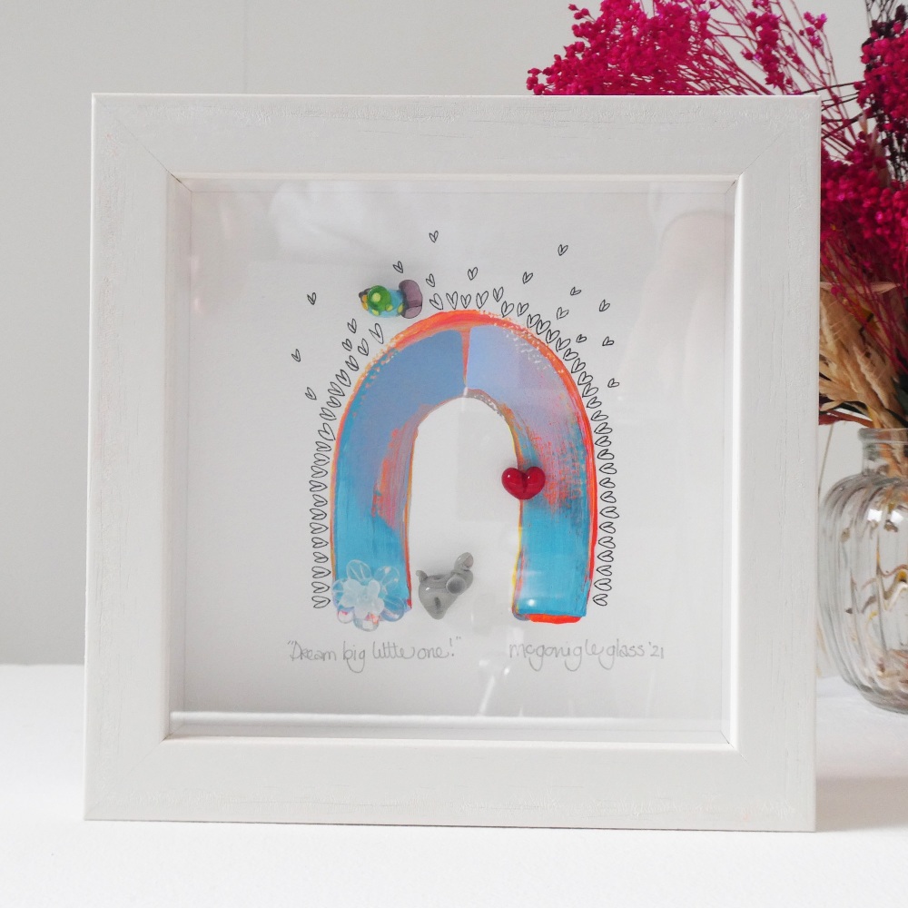 Dream big little one! -tiny framed picture