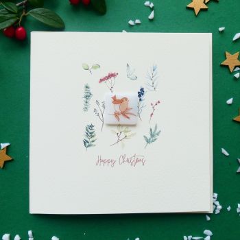 Robin Amongst the Foliage Christmas Card