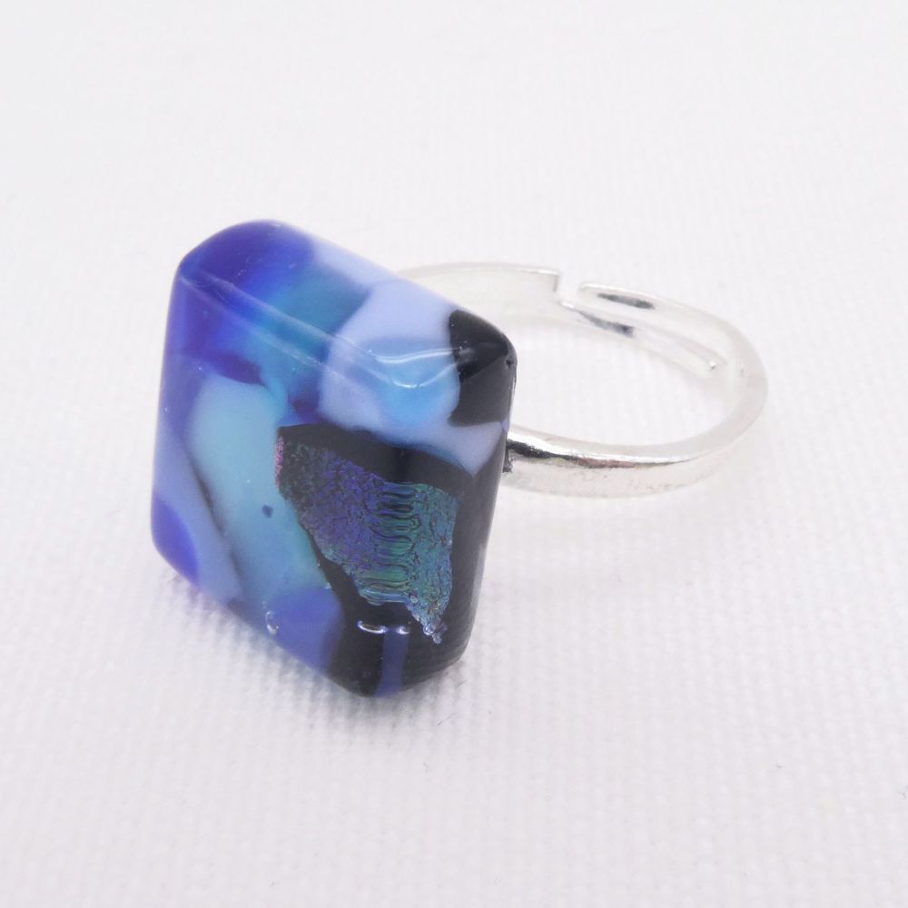 Fused Glass Ring #2