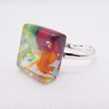 Fused Glass Ring #3