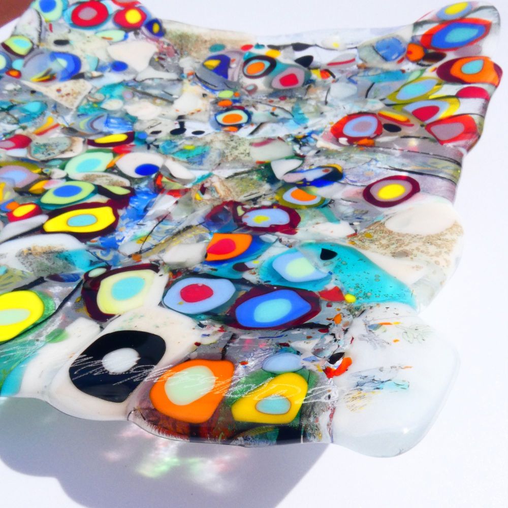 Large Fused Glass plate