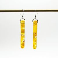 Yellow Pillar Earrings