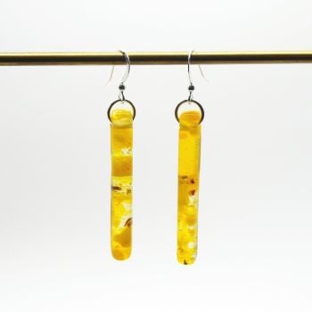 Yellow Pillar Earrings