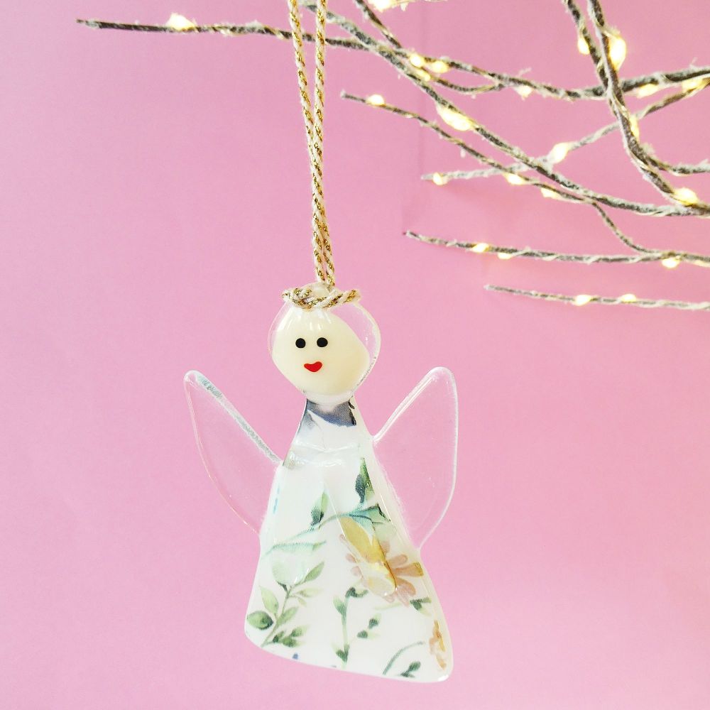 Glass Angel Decoration