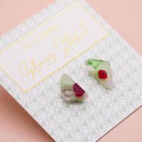 Poppy geo studs