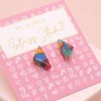 Multicoloured  geo studs #3