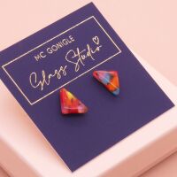 Multicoloured geo studs #2