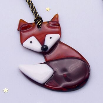 Glass Fox Decoration