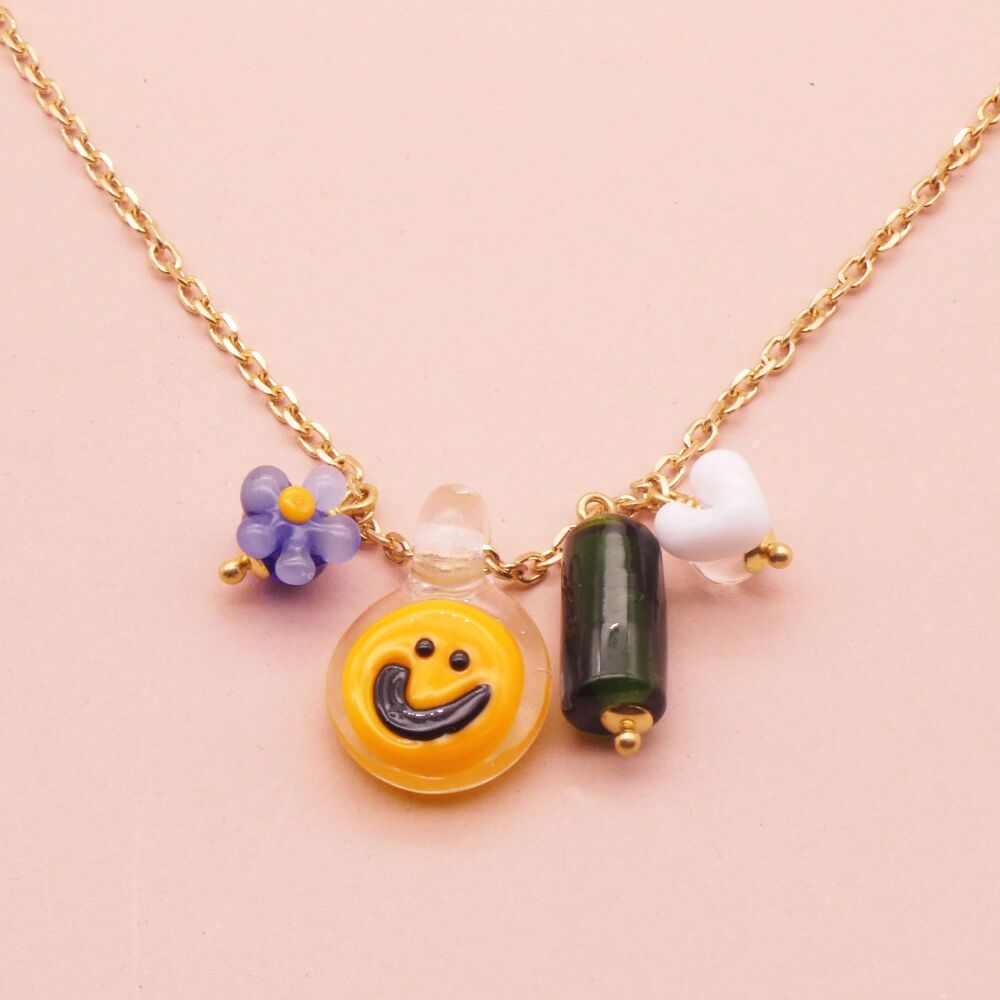 Smiley Charming Necklace