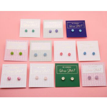 Pearly Glass Studs