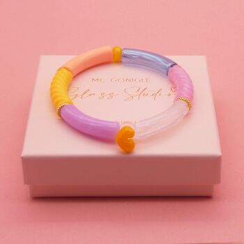 Summer Heart Tube Bracelet