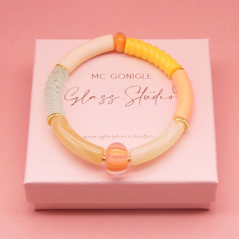 Everythings' Peachy Tube Bracelet