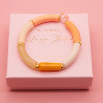 Yellow Bar Tube Bracelet