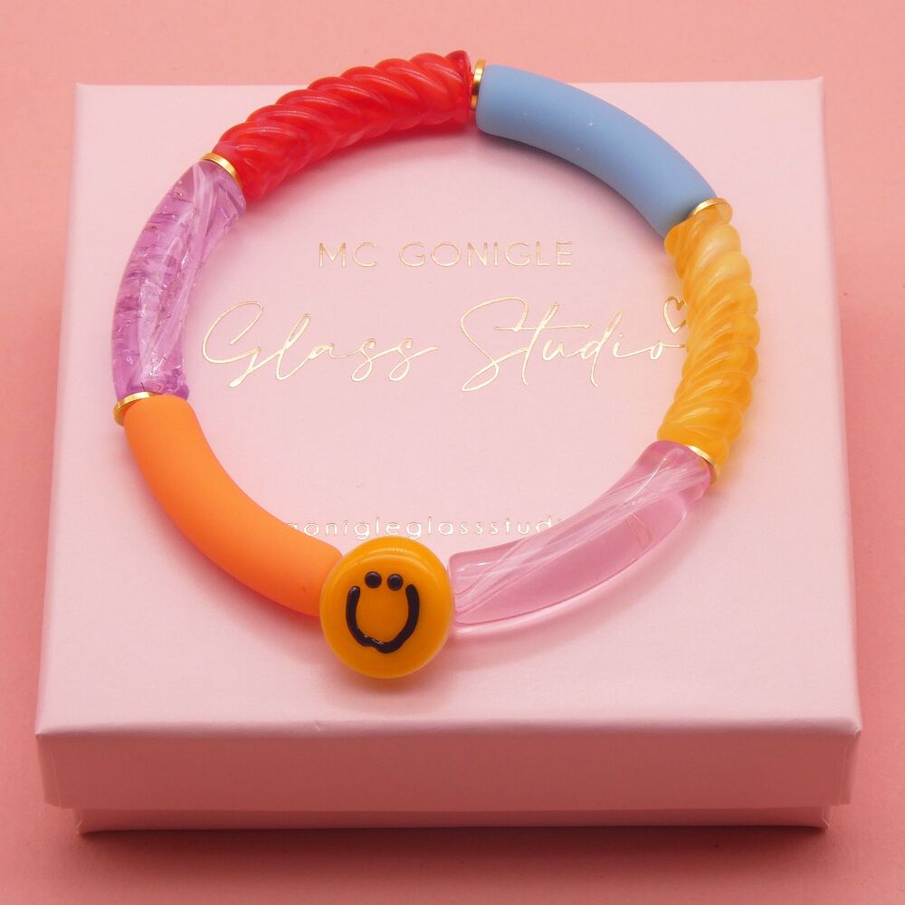 Smiley Tube Bracelet