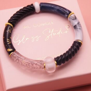 Monochrome Tube Bracelet