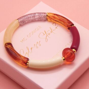 Amber Tube Bracelet