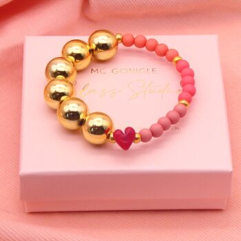 Rose Beaded Bracelet