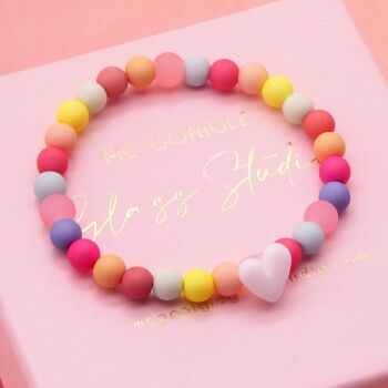 Children's Multicoloured heart Bracelet
