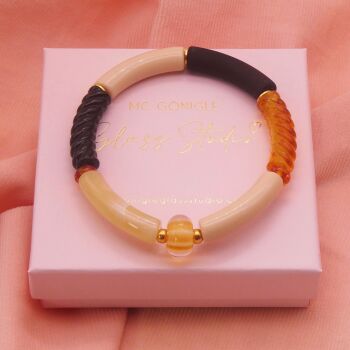Amber Tube Bracelet
