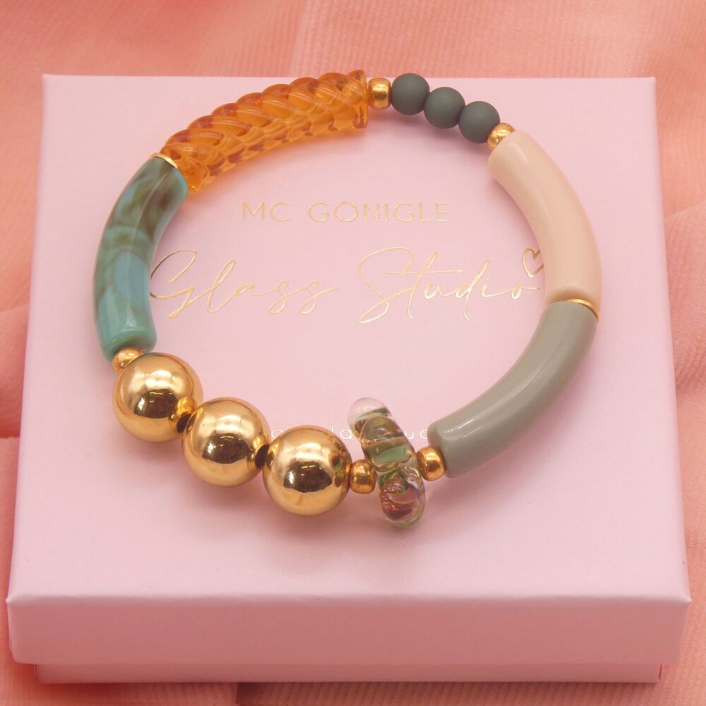 Sage Tube Bracelet