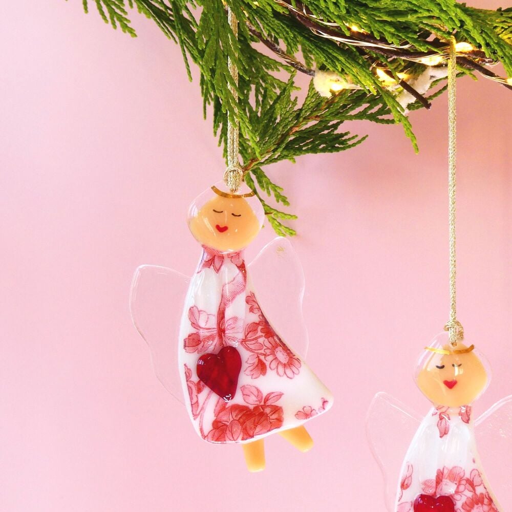 Glass Angel Decoration