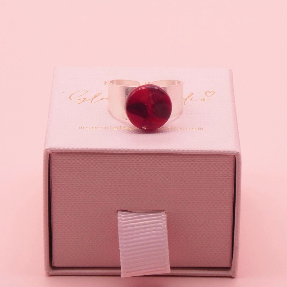 Red Glass Ring