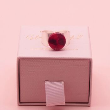Red Glass Ring M/L