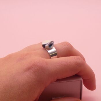 Monochrome Glass Ring M/L